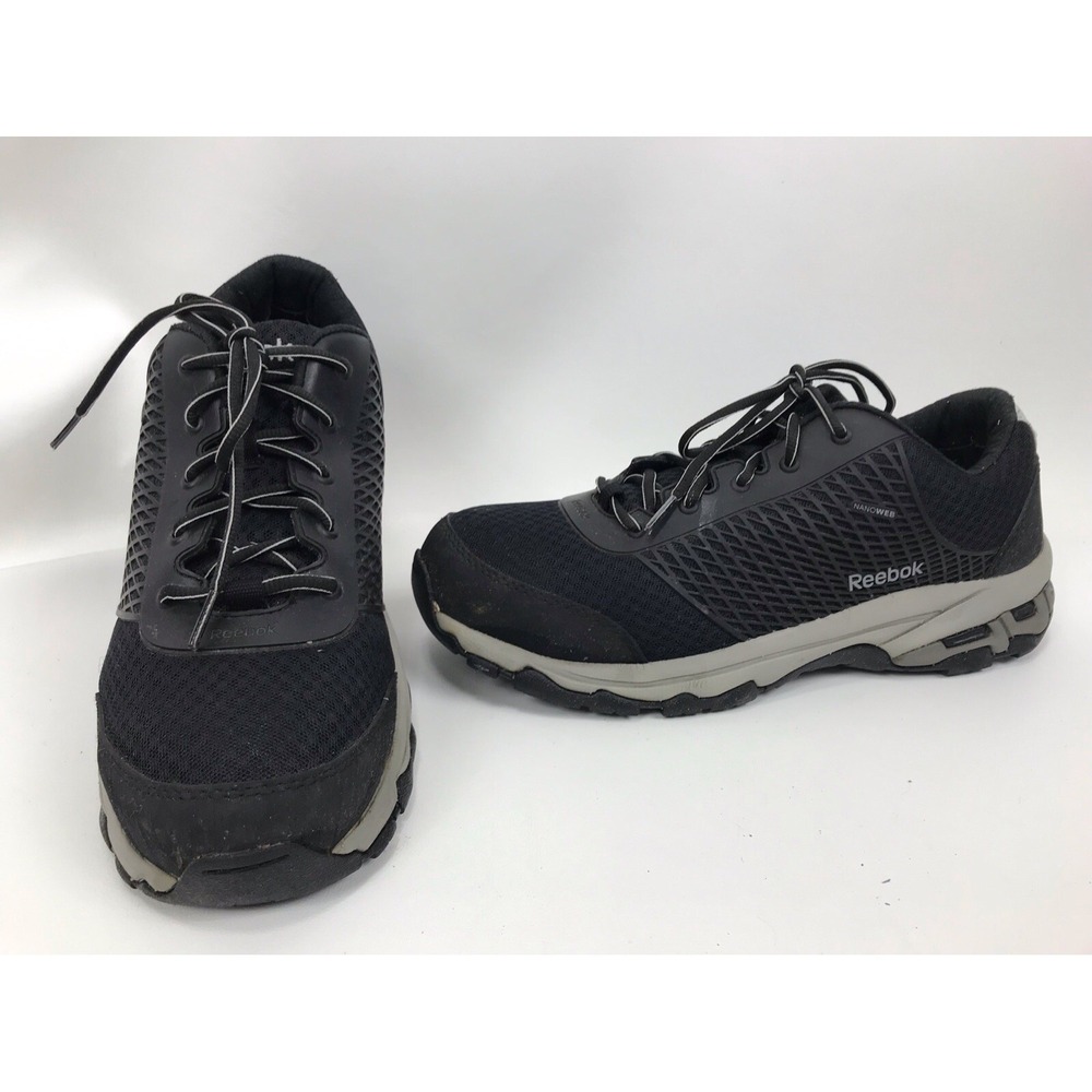 Reebok Heckler Composite Toe Work Shoes Men's Size 10 W Black RB4625